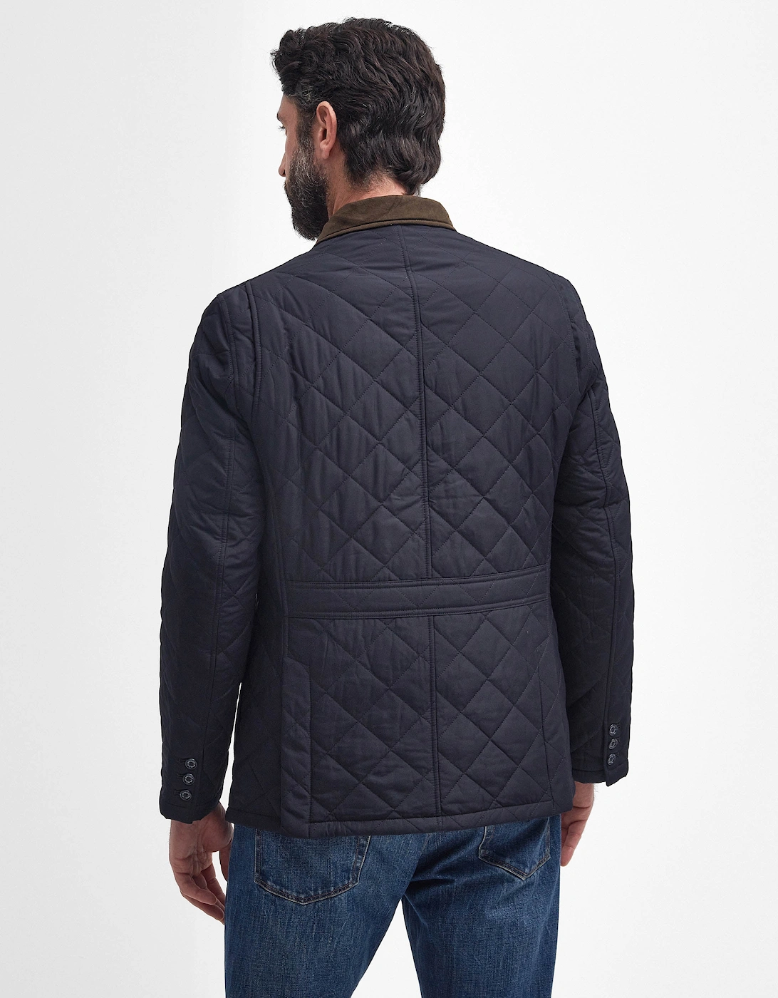 Lutz Mens Quilted Jacket - Navy