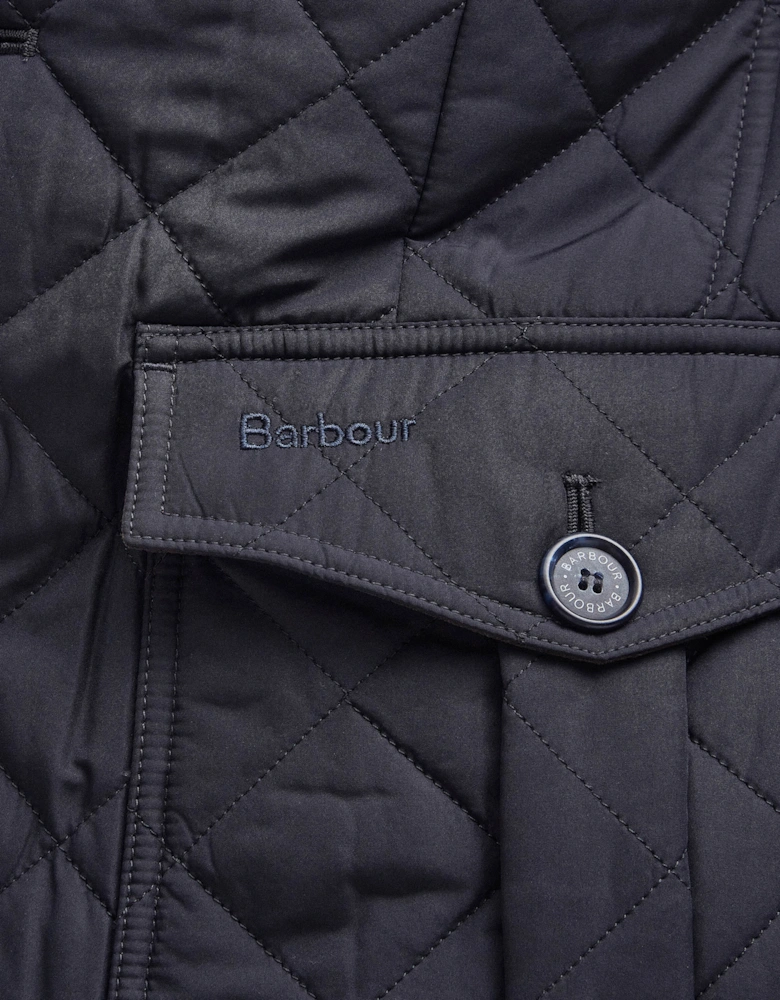 Lutz Mens Quilted Jacket - Navy