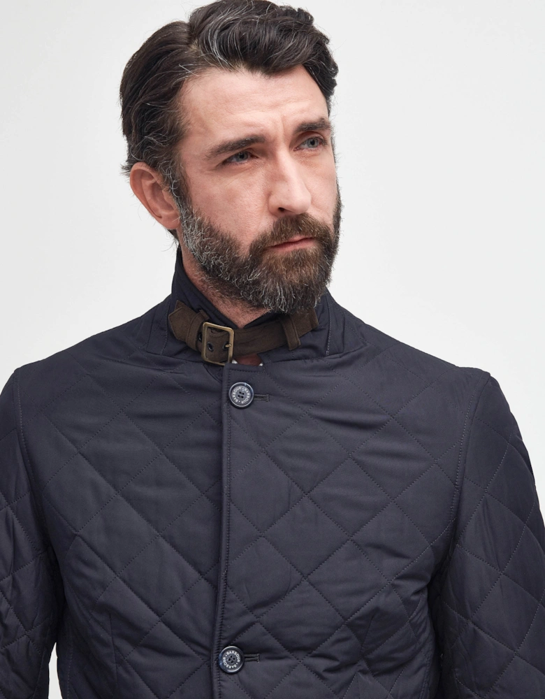 Lutz Mens Quilted Jacket - Navy