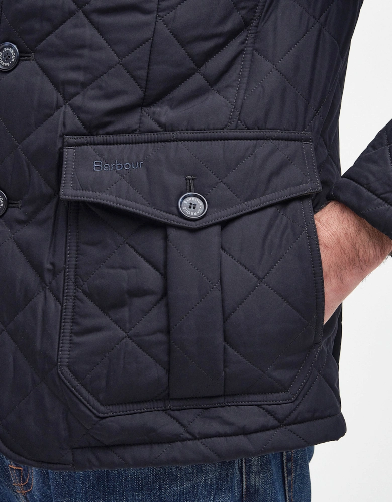 Lutz Mens Quilted Jacket - Navy