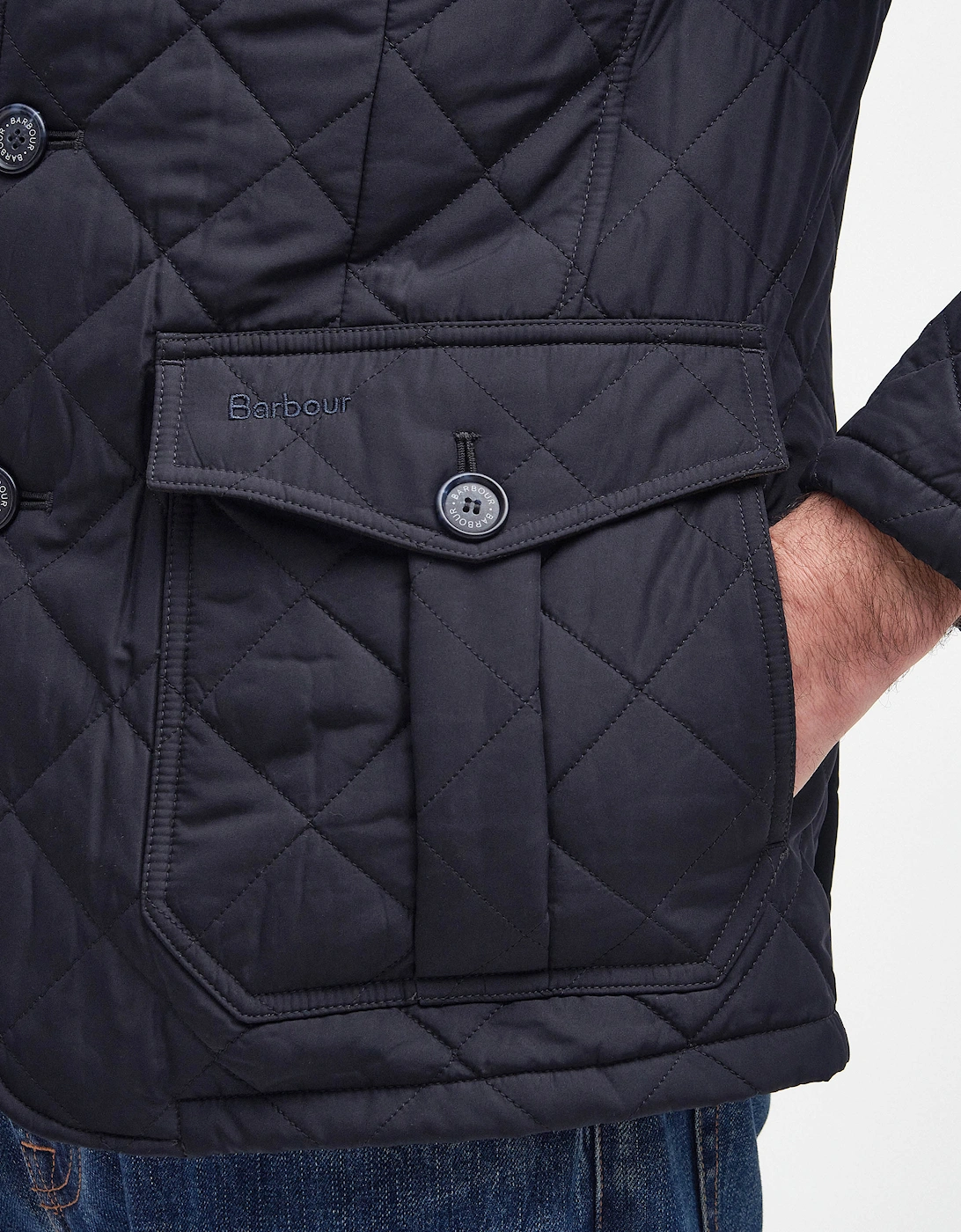 Lutz Mens Quilted Jacket - Navy