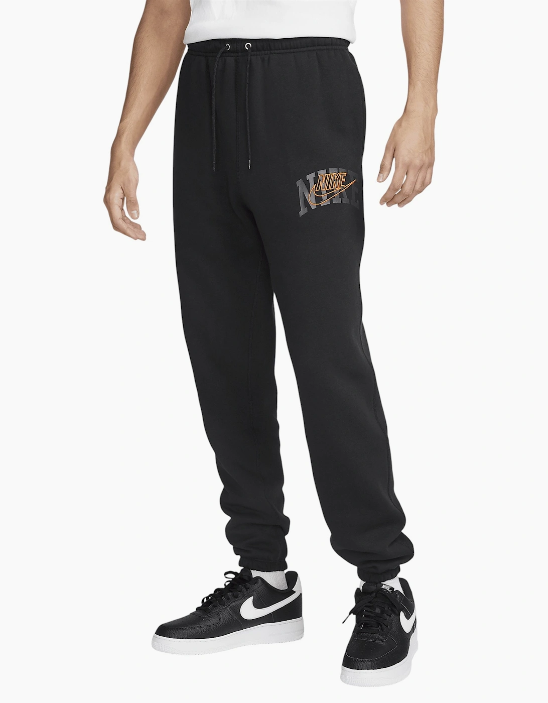 Nike Men's Black Jogger Club Fleece Running Sweatpants Bottoms Sportswear Trouser New  33/32/32 M
