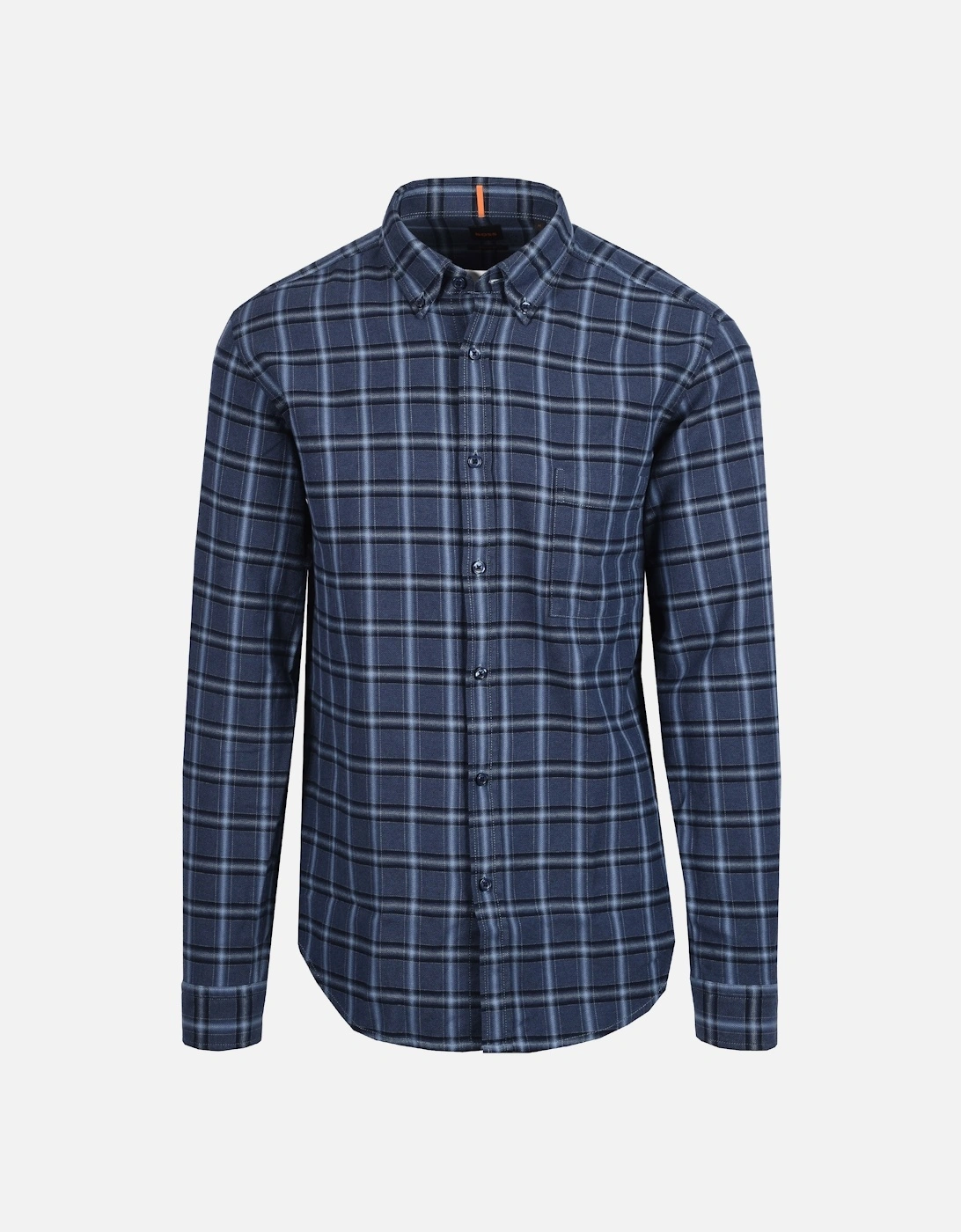 Boss Orange Rickert Check Shirt Dark Blue, 4 of 3