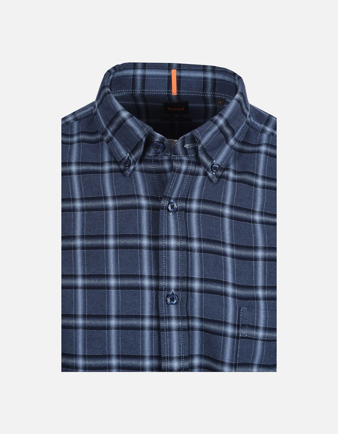Boss Orange Rickert Check Shirt Dark Blue