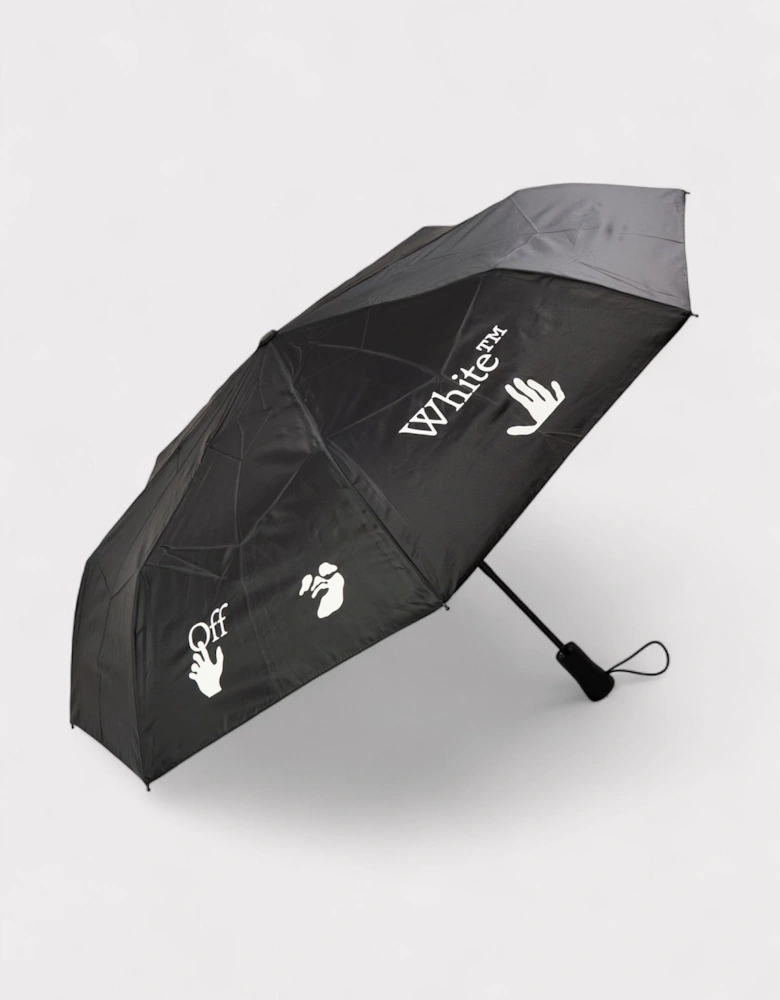 Umbrella Swimming Man Black White