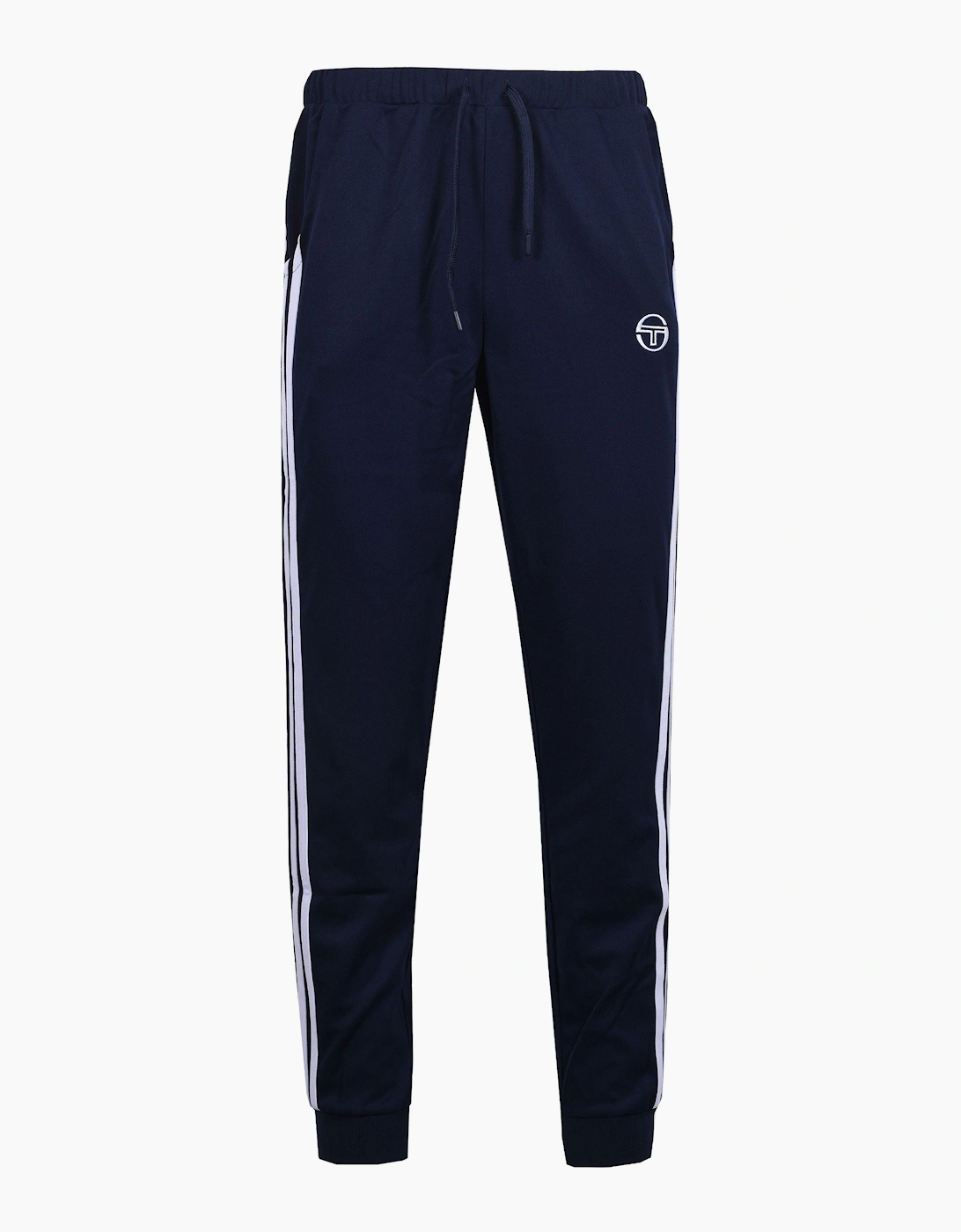 Men's Sergio Tacchini Damarindo Track Pants Maritime Blue/White - Black - Size: 32/34