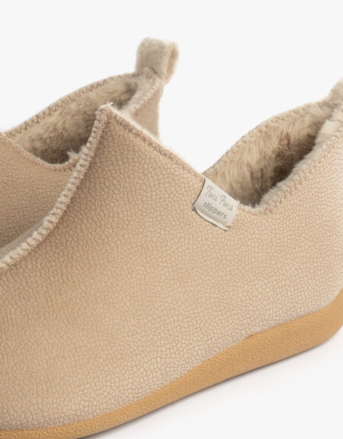 MOSCU-BD Womens Boot Slippers Beige