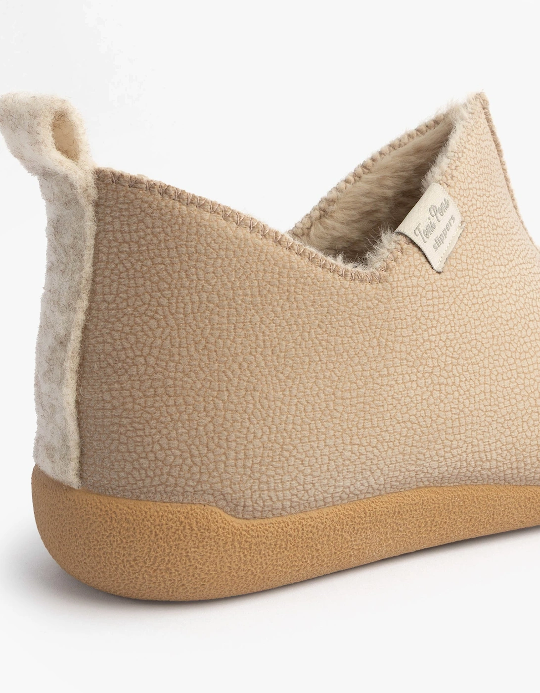 MOSCU-BD Womens Boot Slippers Beige
