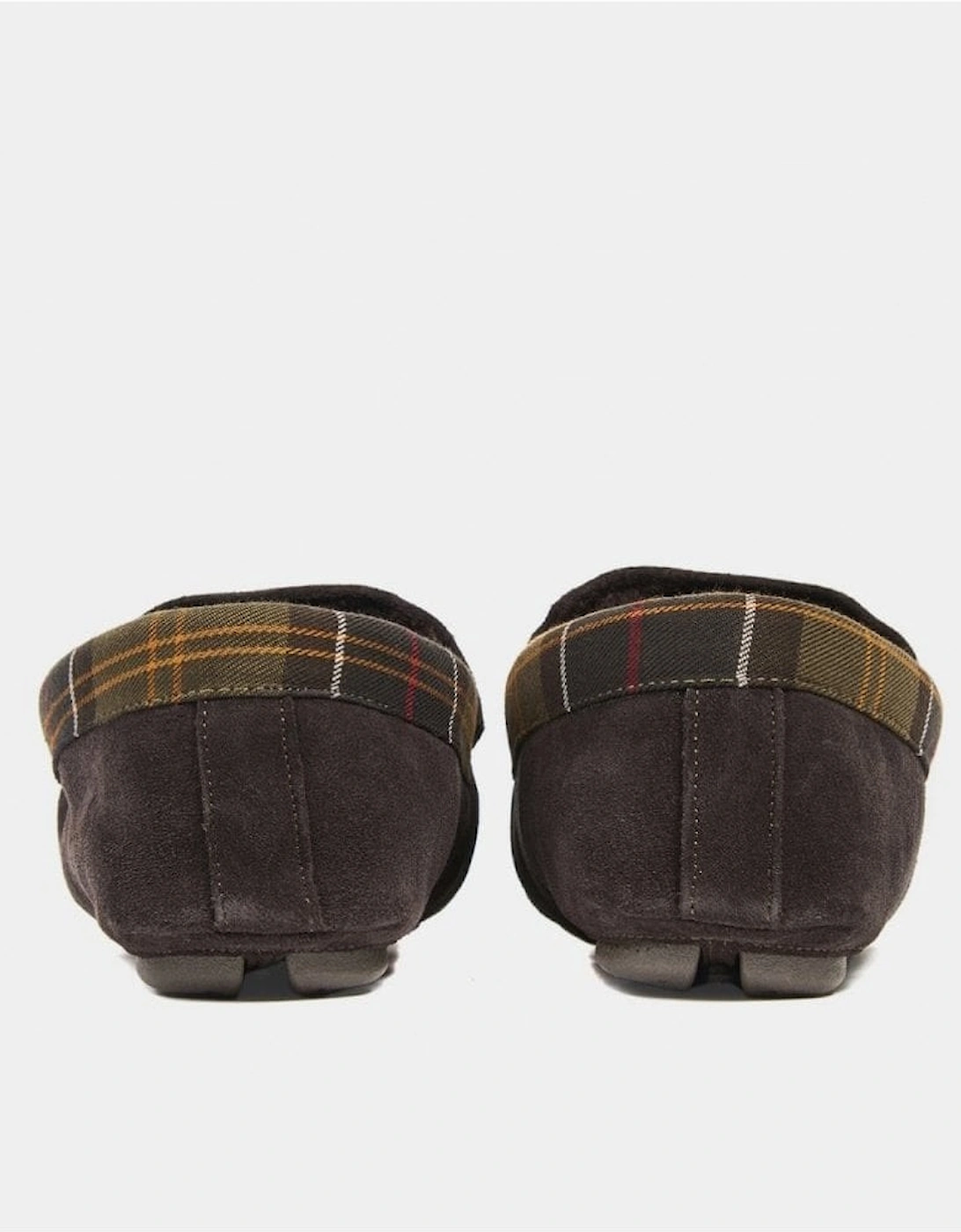 Monty Moccasin Mens Slippers - Brown Suede