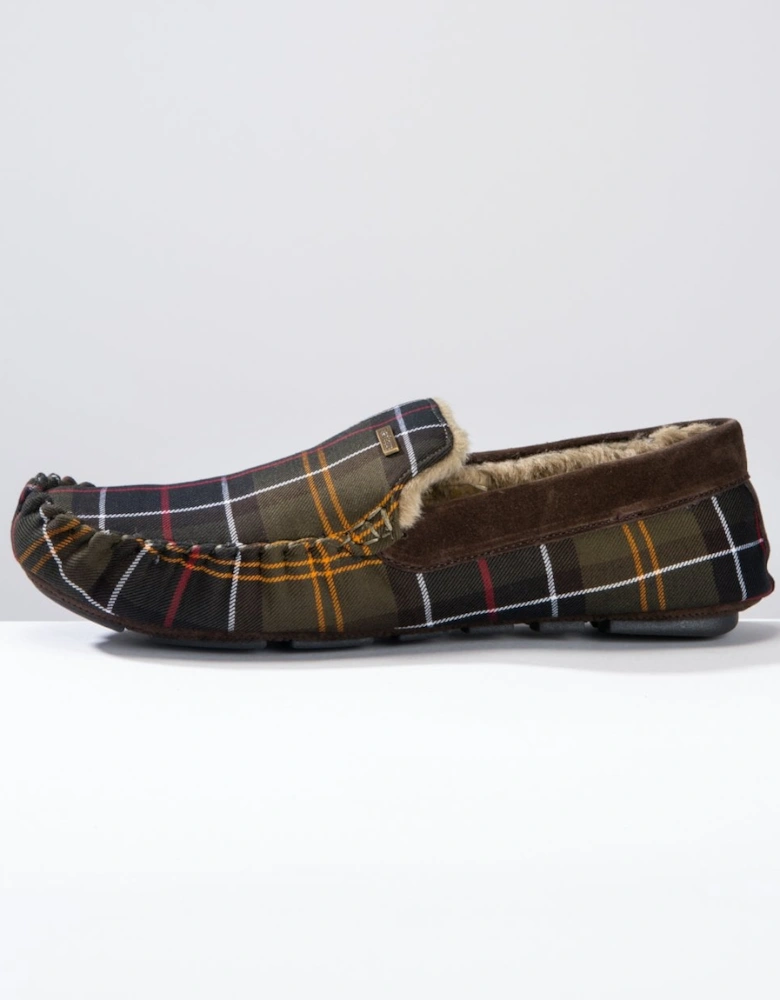 Monty Moccasin Mens Slippers - Classic Tartan