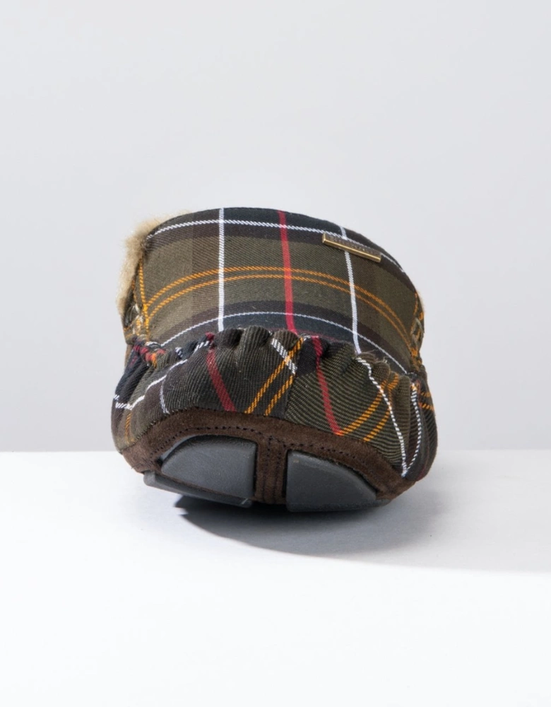 Monty Moccasin Mens Slippers - Classic Tartan