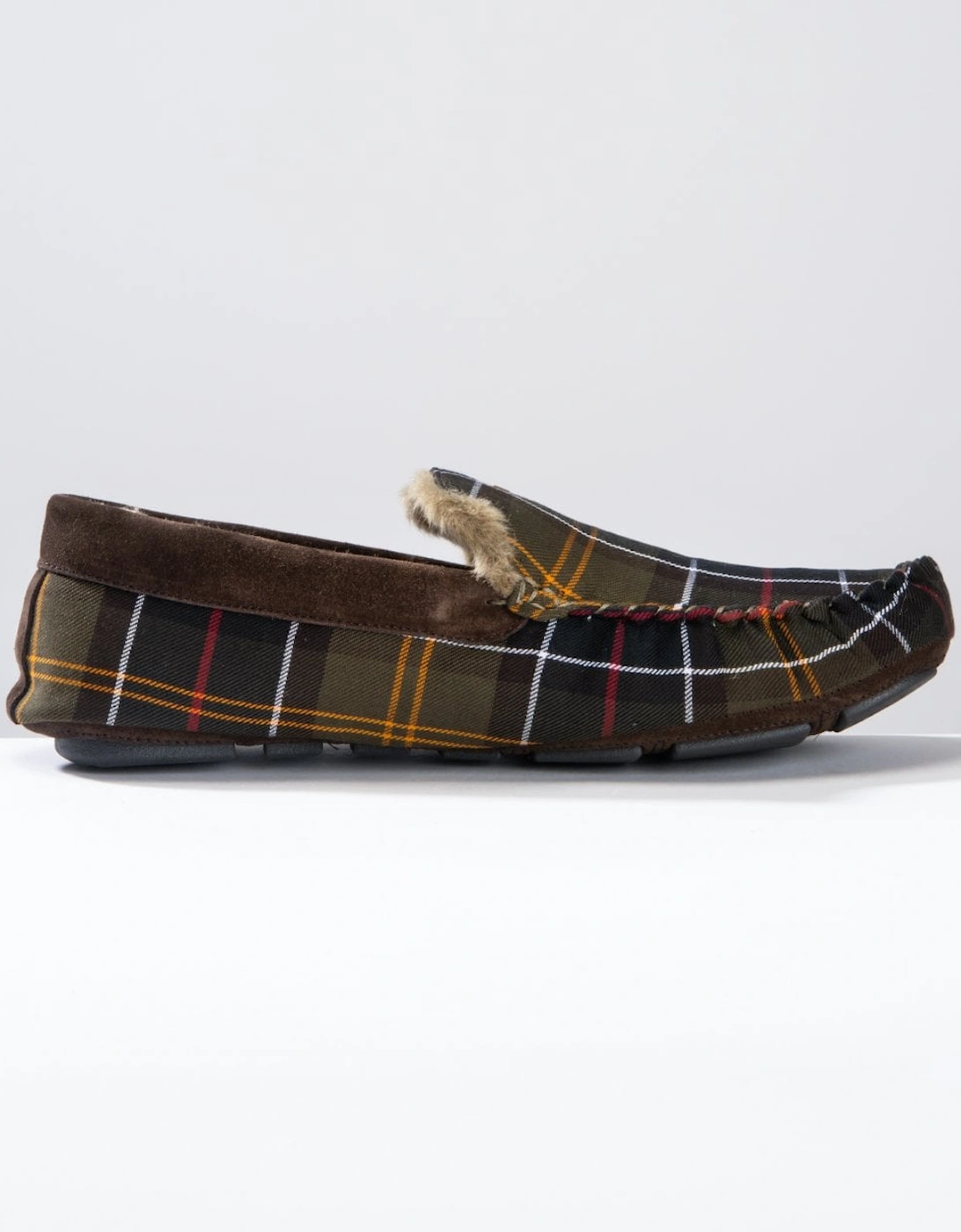 Monty Moccasin Mens Slippers - Classic Tartan