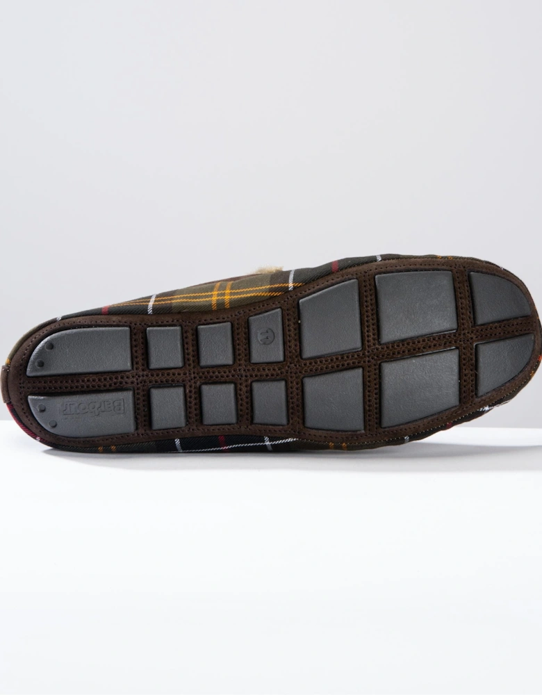 Monty Moccasin Mens Slippers - Classic Tartan
