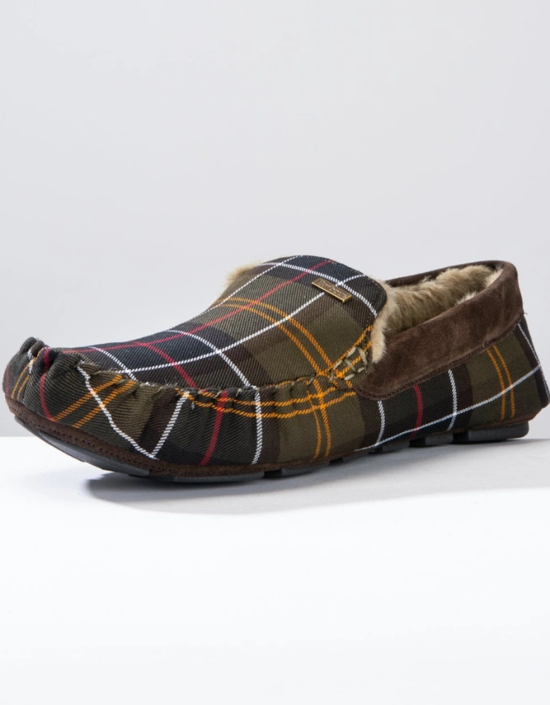 Monty Moccasin Mens Slippers - Classic Tartan