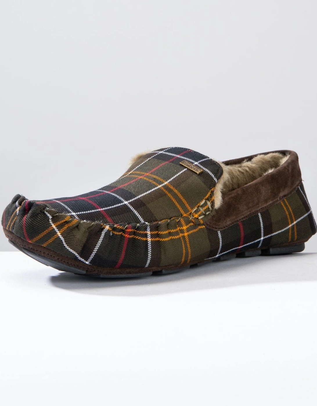 Monty Moccasin Mens Slippers - Classic Tartan, 7 of 6