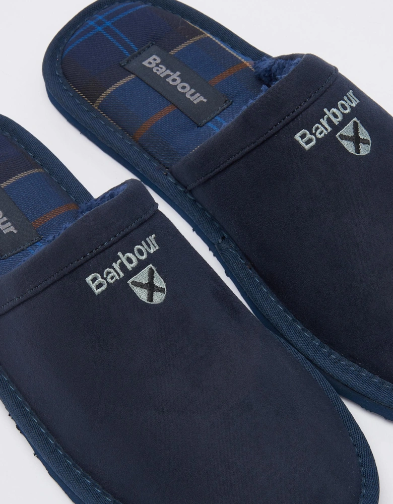 Everitt Mens Mule Slippers - Navy