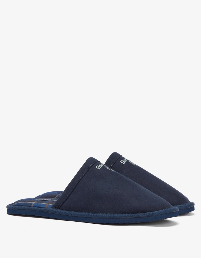 Everitt Mens Mule Slippers - Navy