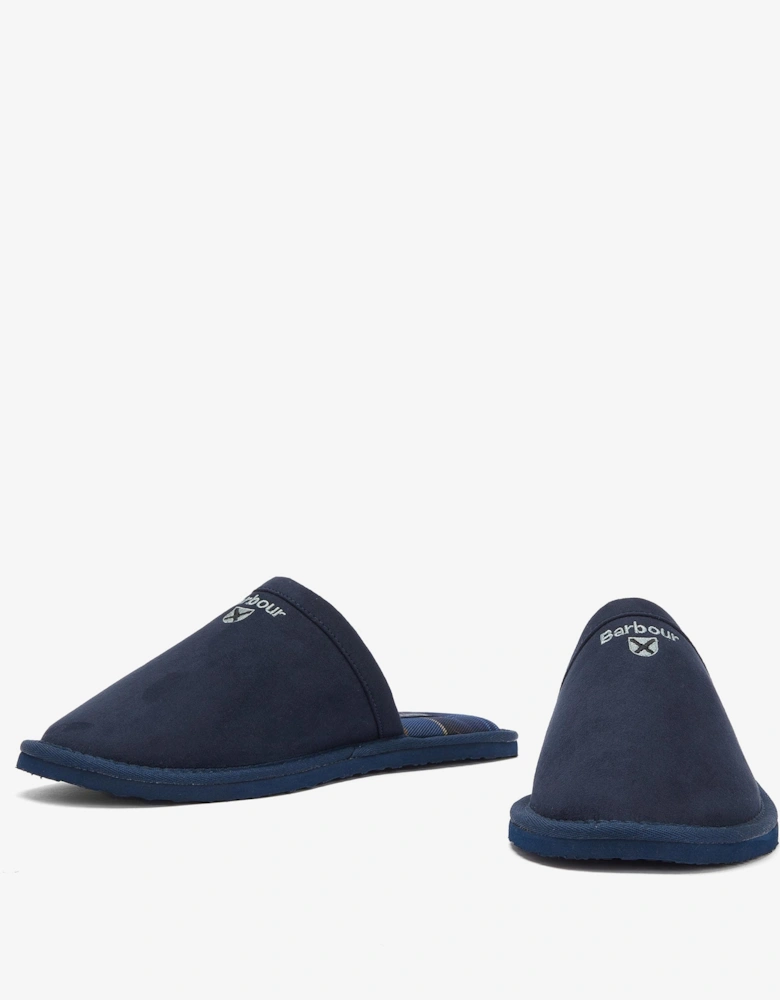 Everitt Mens Mule Slippers - Navy