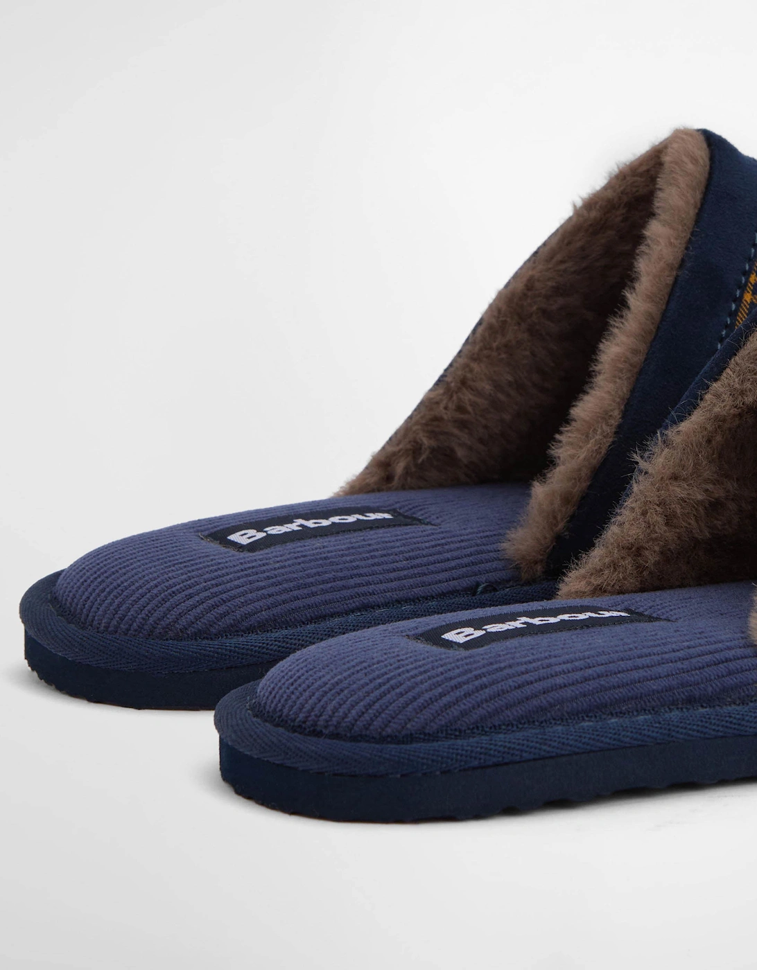 Everitt Mens Tartan Mule Slippers - Winterberry Tartan