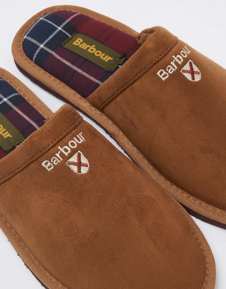 Everitt Mens Mule Slippers - Camel