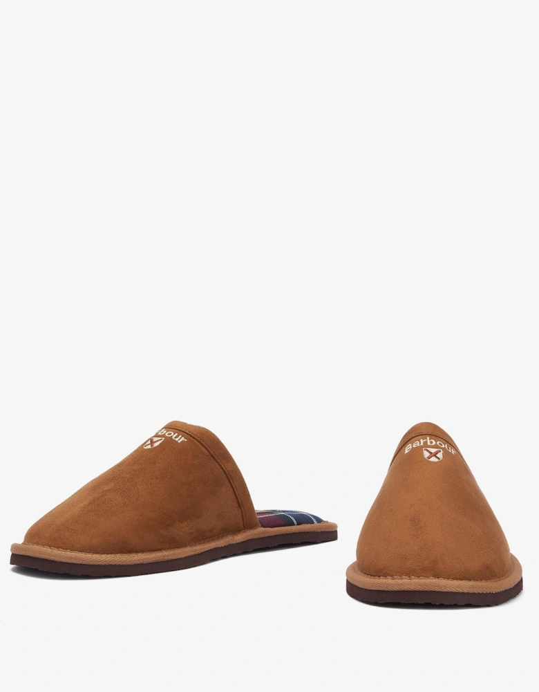 Everitt Mens Mule Slippers - Camel