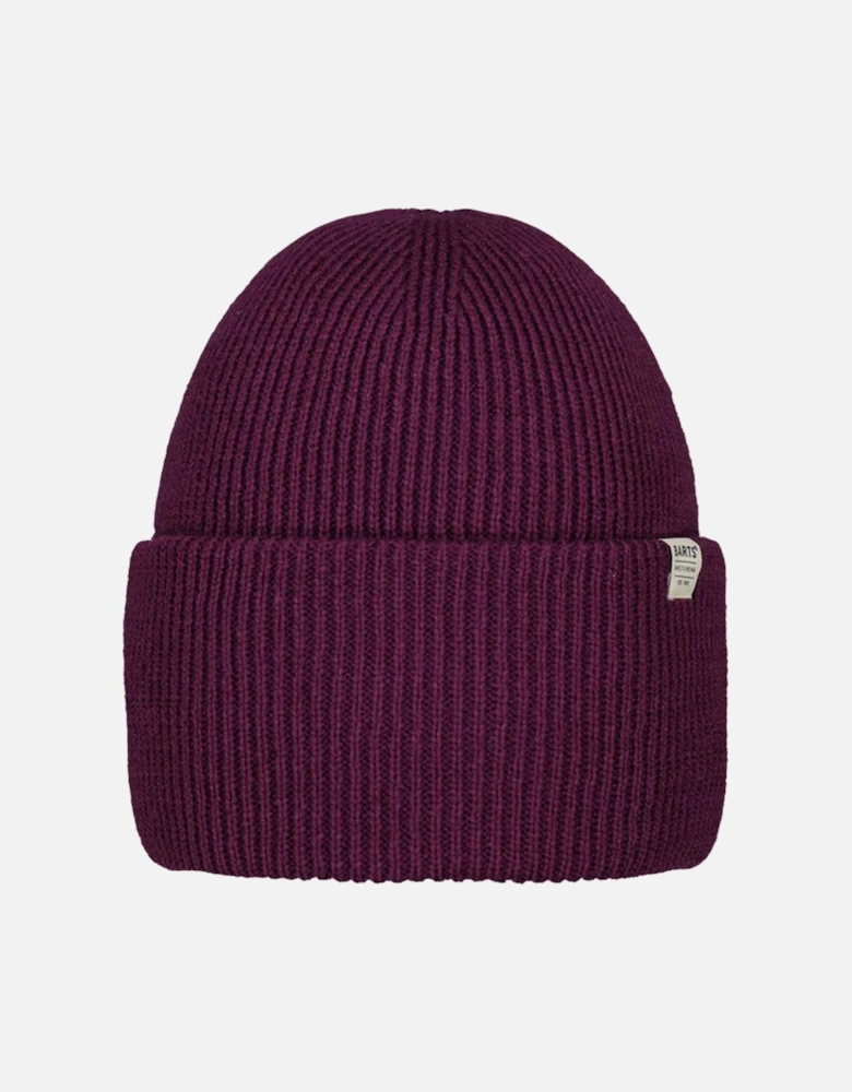 Haveno High Cuffed Ribbed Knit Stretchy Beanie Hat