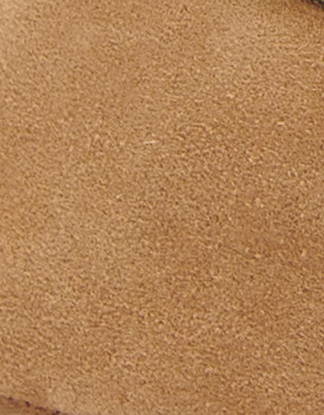 Monty Moccasin Mens Slippers - Camel Suede