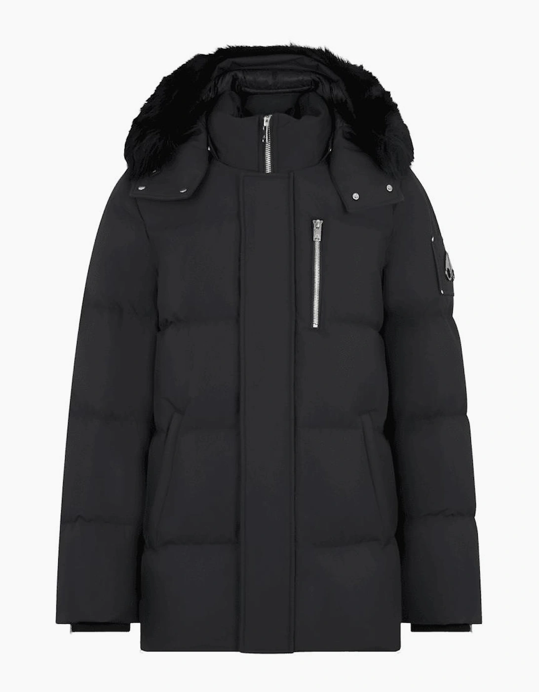 Moose Knuckles Men's Cloud 3Q Parka Black/Black Fur - Size: Regular/36