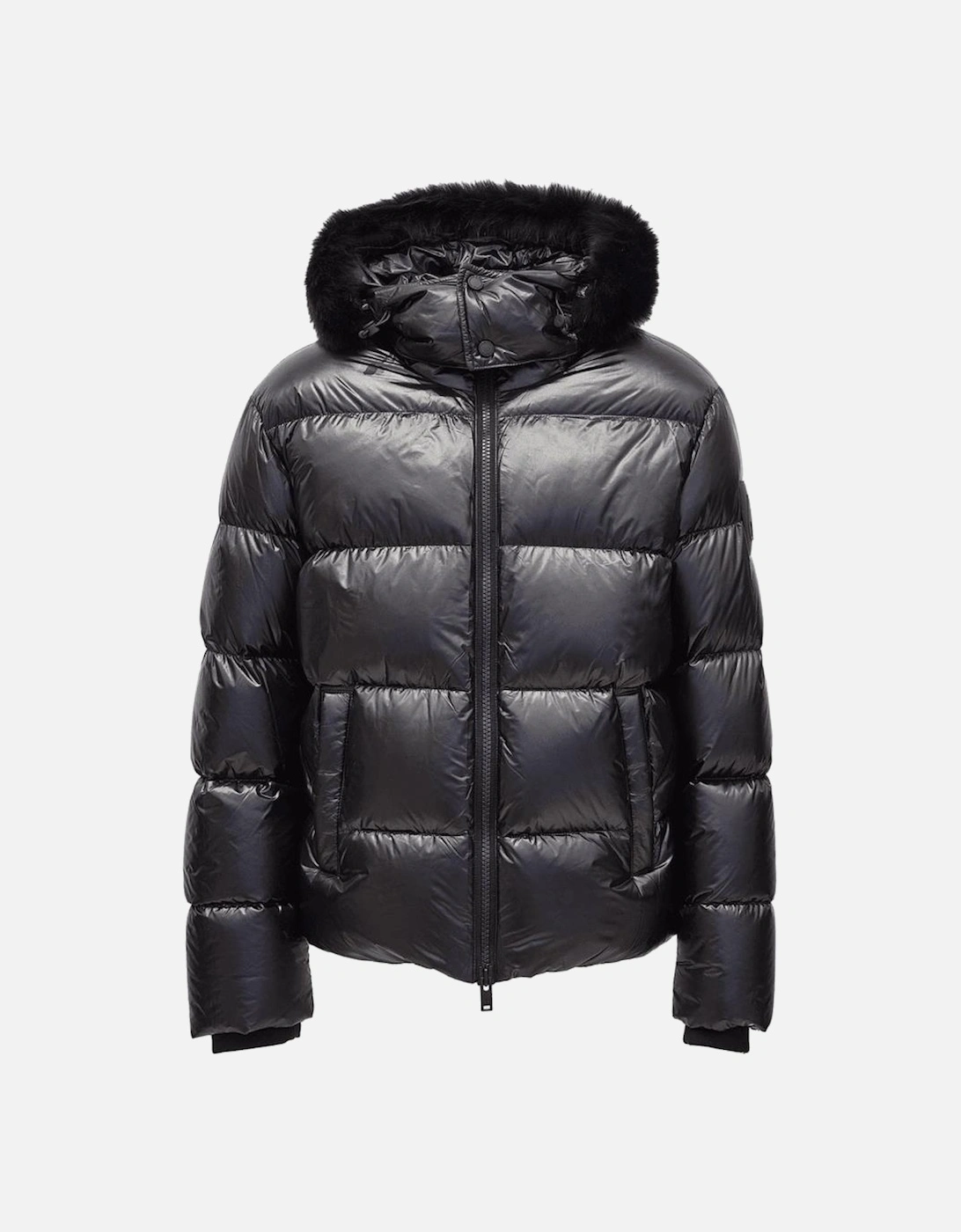 Kings Shiny Fur Hooded Puffer Jacket, 4 of 3