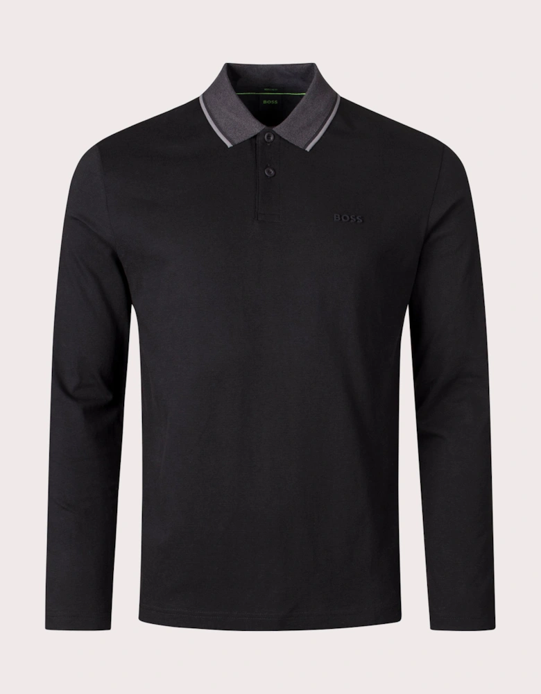 Long Sleeve League Plisy Polo Shirt