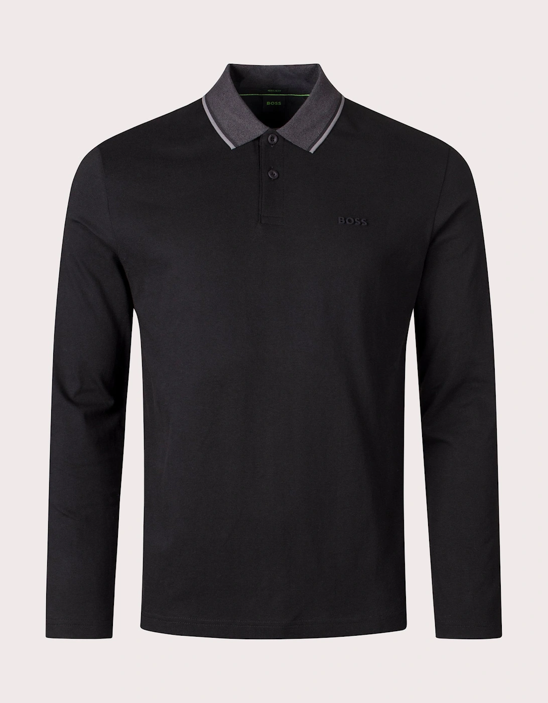 Long Sleeve League Plisy Polo Shirt, 4 of 3