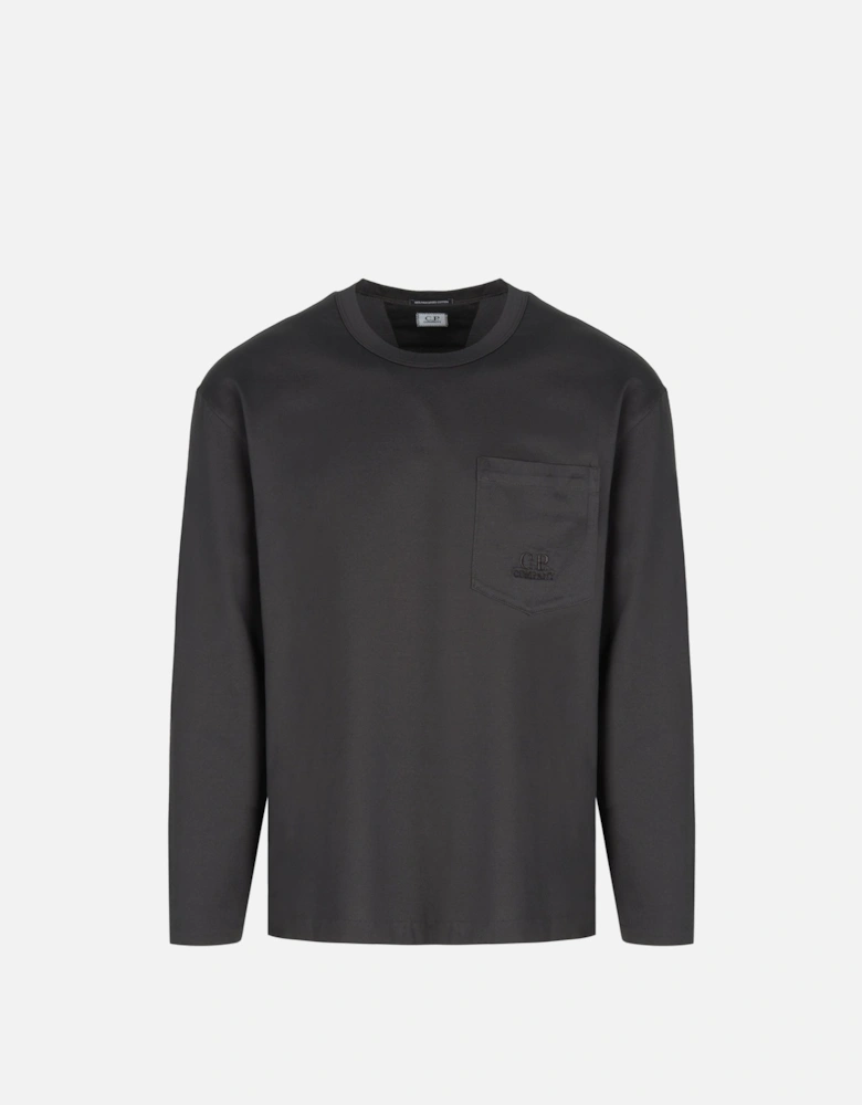 MERCERIZED LS POCKET T SHIRT