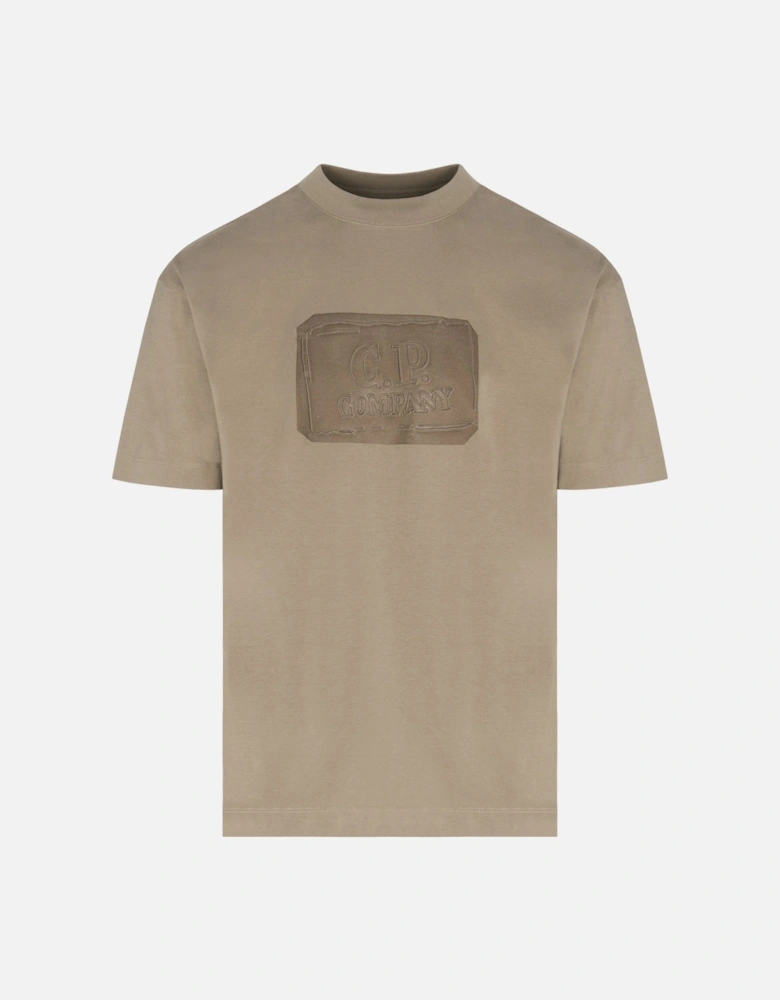 30/1 Logo Patch T-shirt Khaki