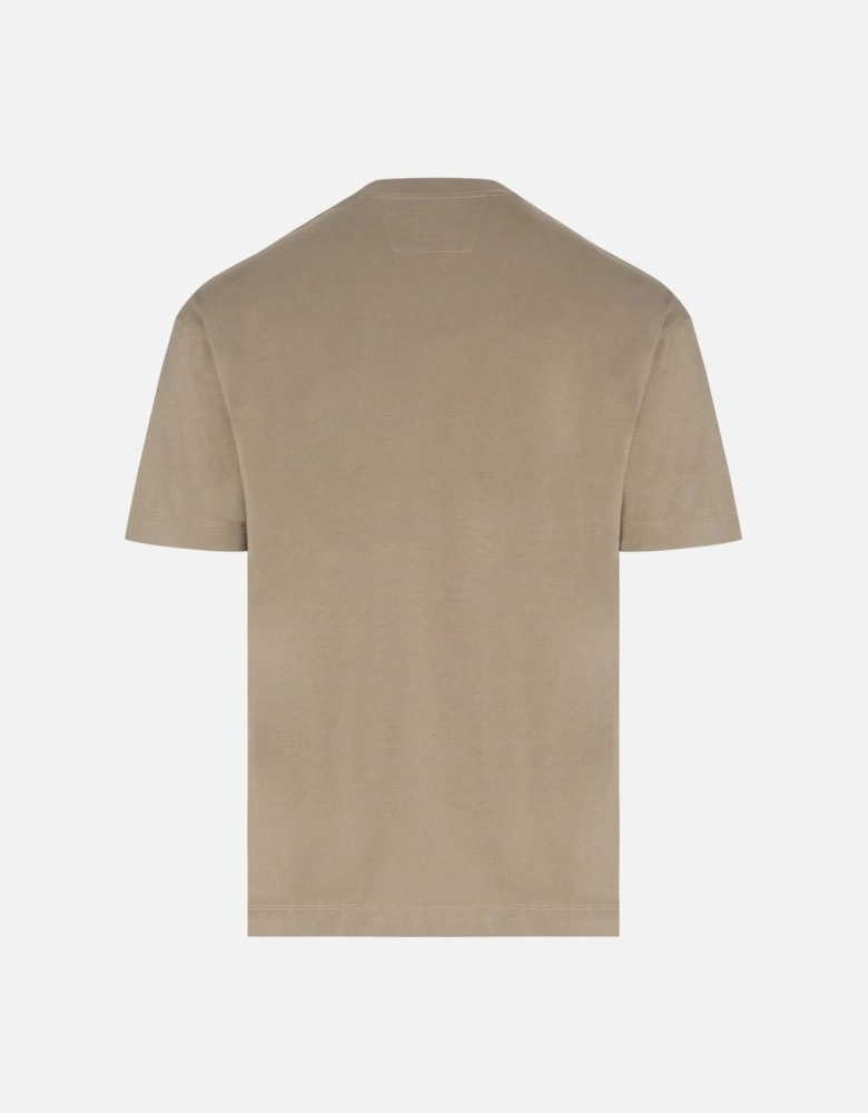 30/1 Logo Patch T-shirt Khaki