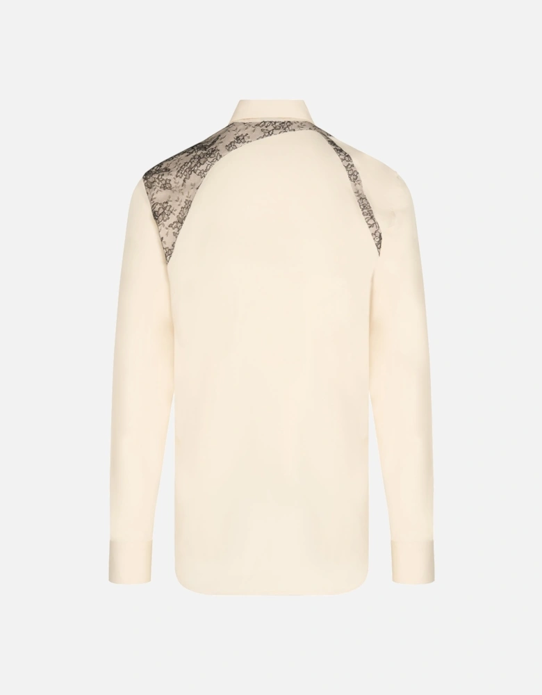 Lace Harness Shirt Cream
