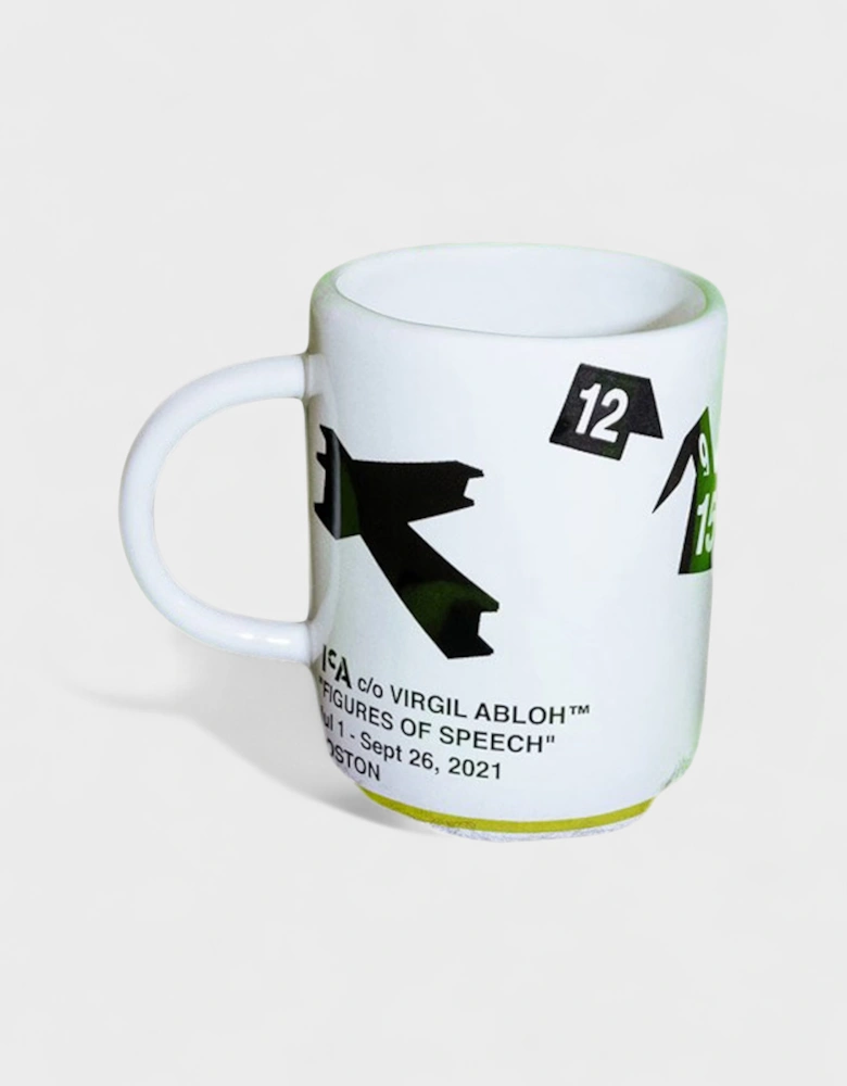 X ICA Ceramic Coffee Mug White