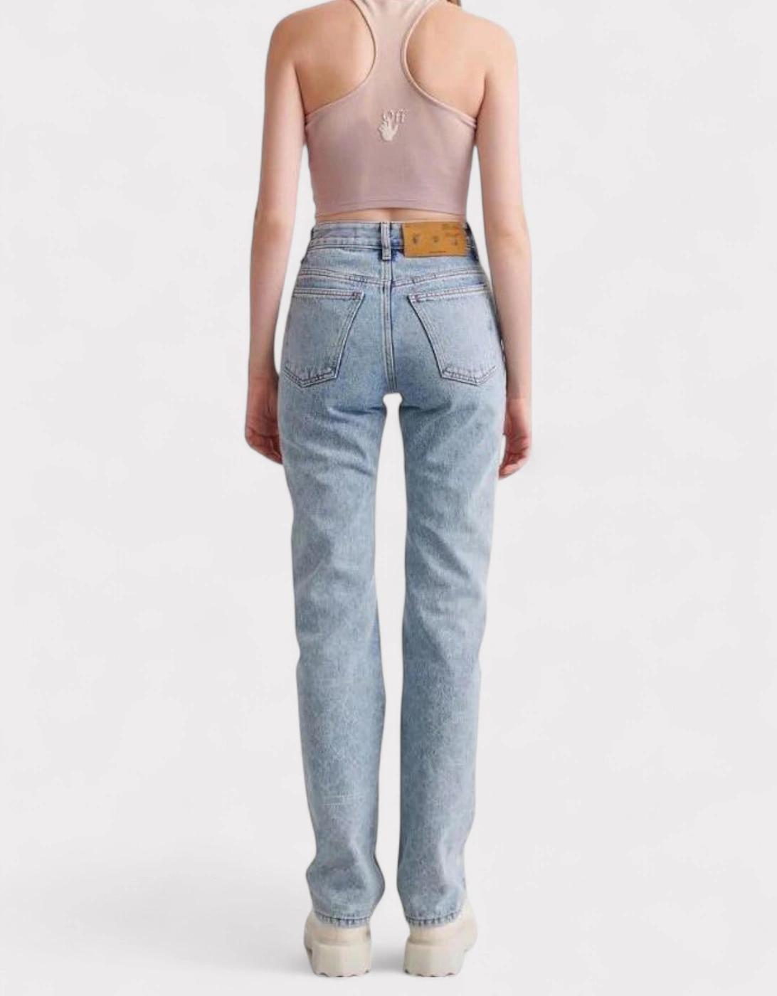 Logo Patch Ribbed Vest Top