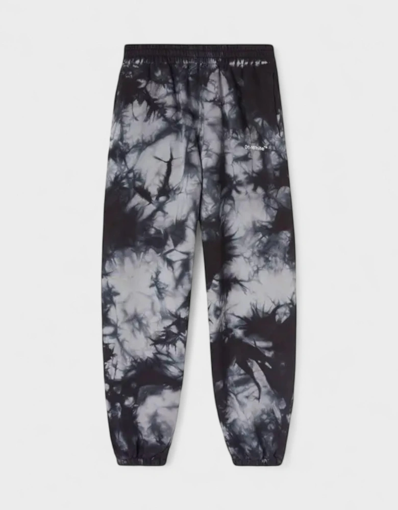 Diag Tie Dye Slim Sweatpant Warm Grey