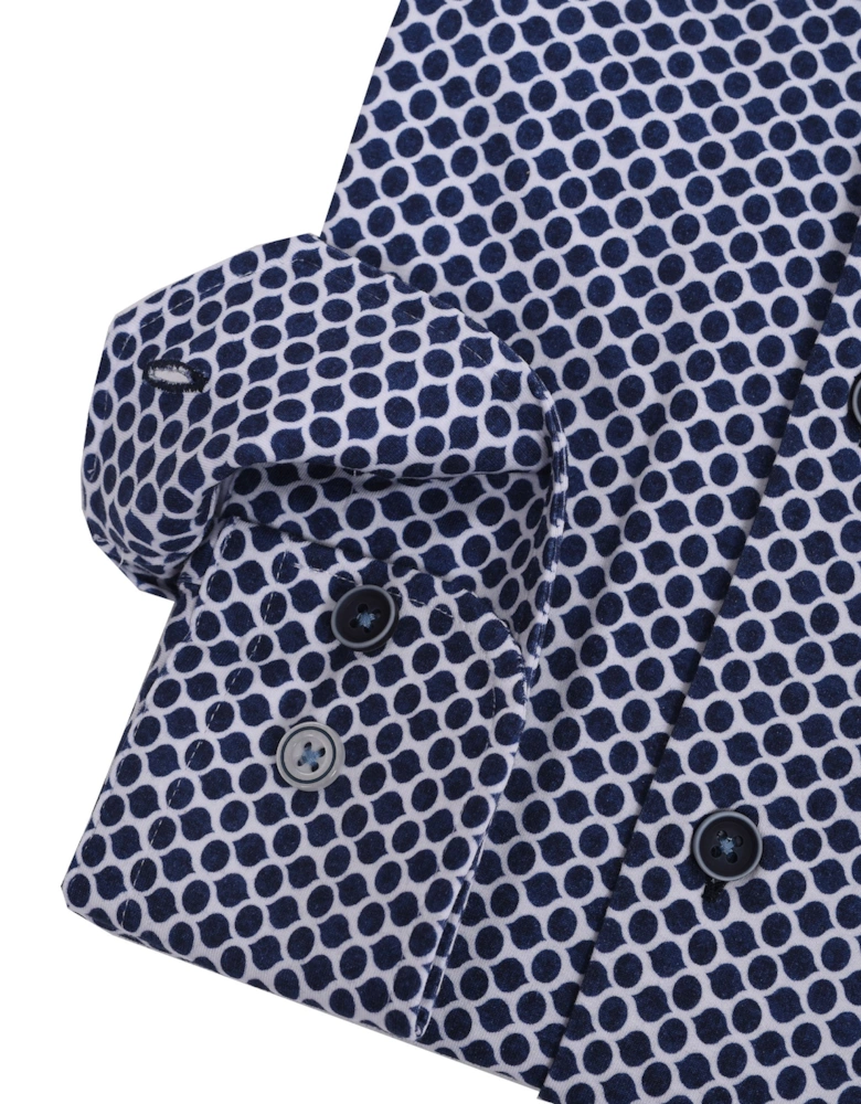 Long Sleeved Jersey Shirt Navy Spot