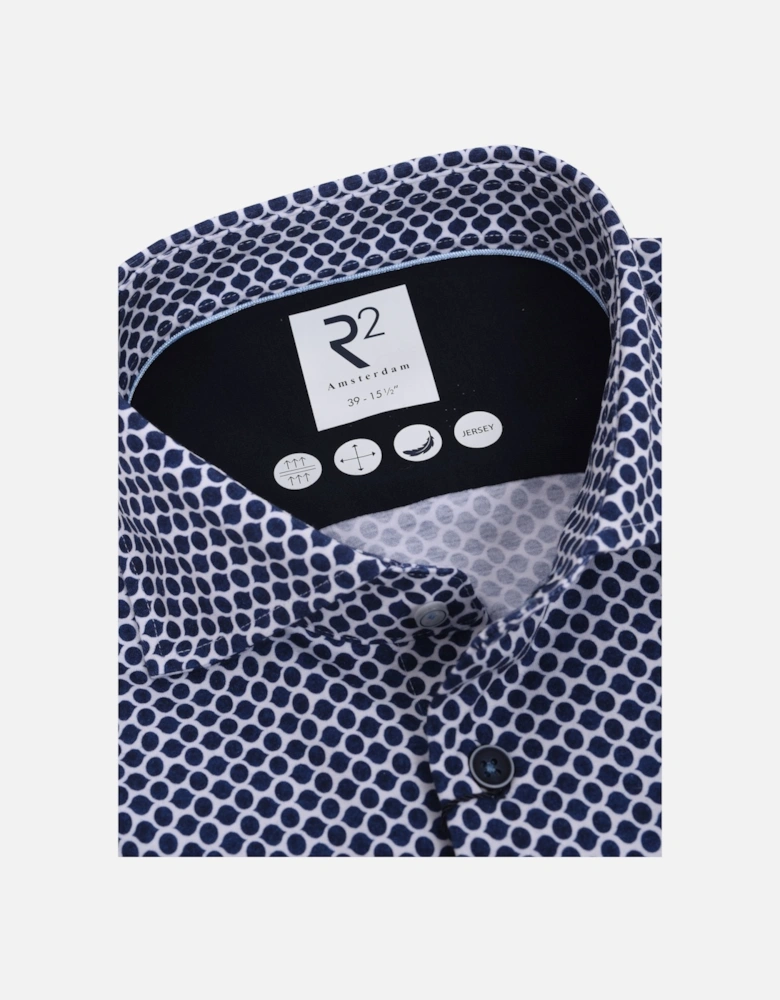 Long Sleeved Jersey Shirt Navy Spot