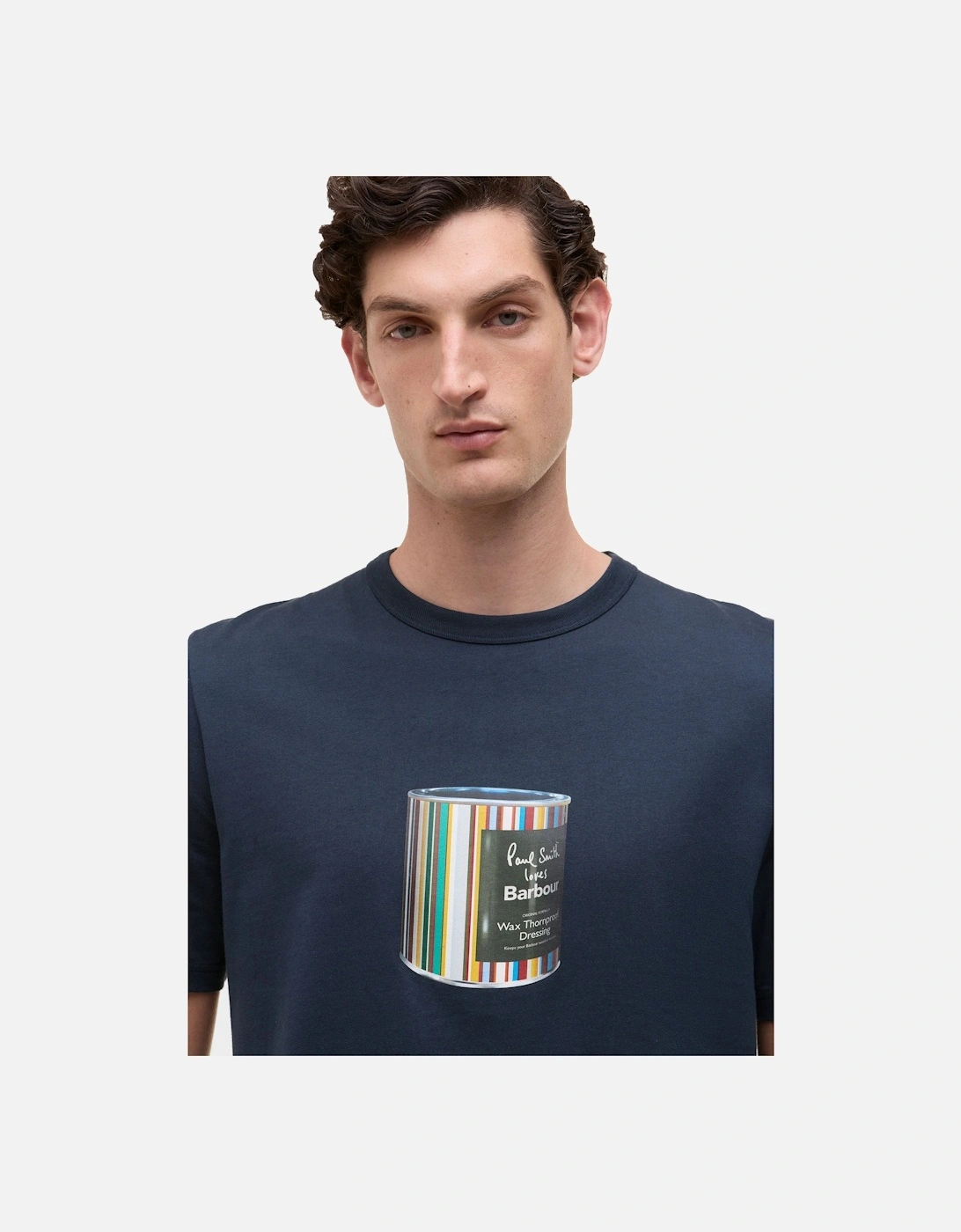 x Paul Smith Wax Tin T-Shirt Blue