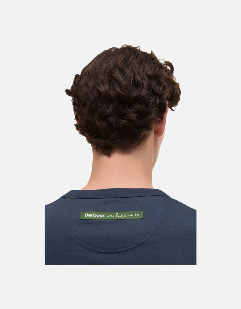 x Paul Smith Wax Tin T-Shirt Blue