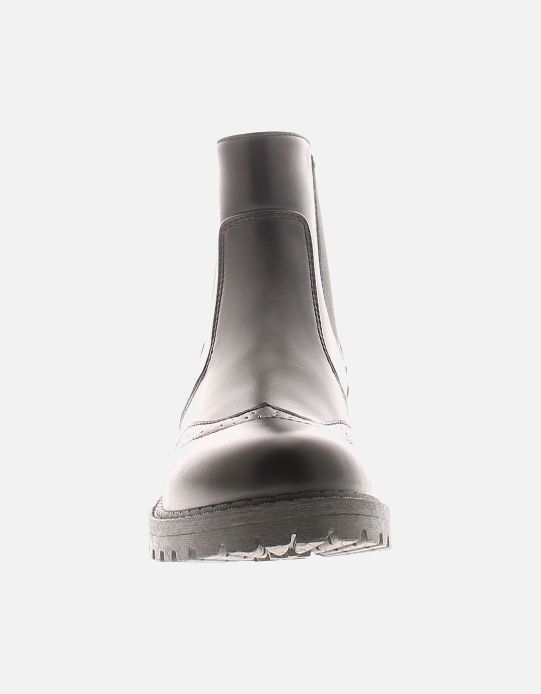 Womens Ankle Boots Chelsea Plunder Slip On black UK Size