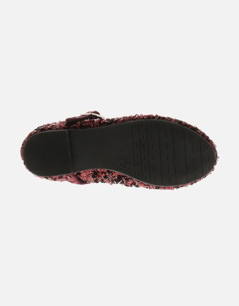 Girls Shoes Party Sequined Ballerina Valentina purple UK Size