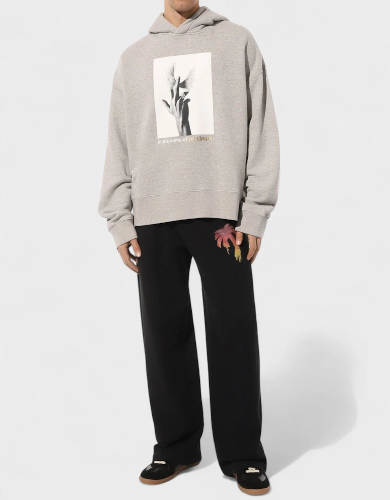 Wings Hoodie Melange Grey