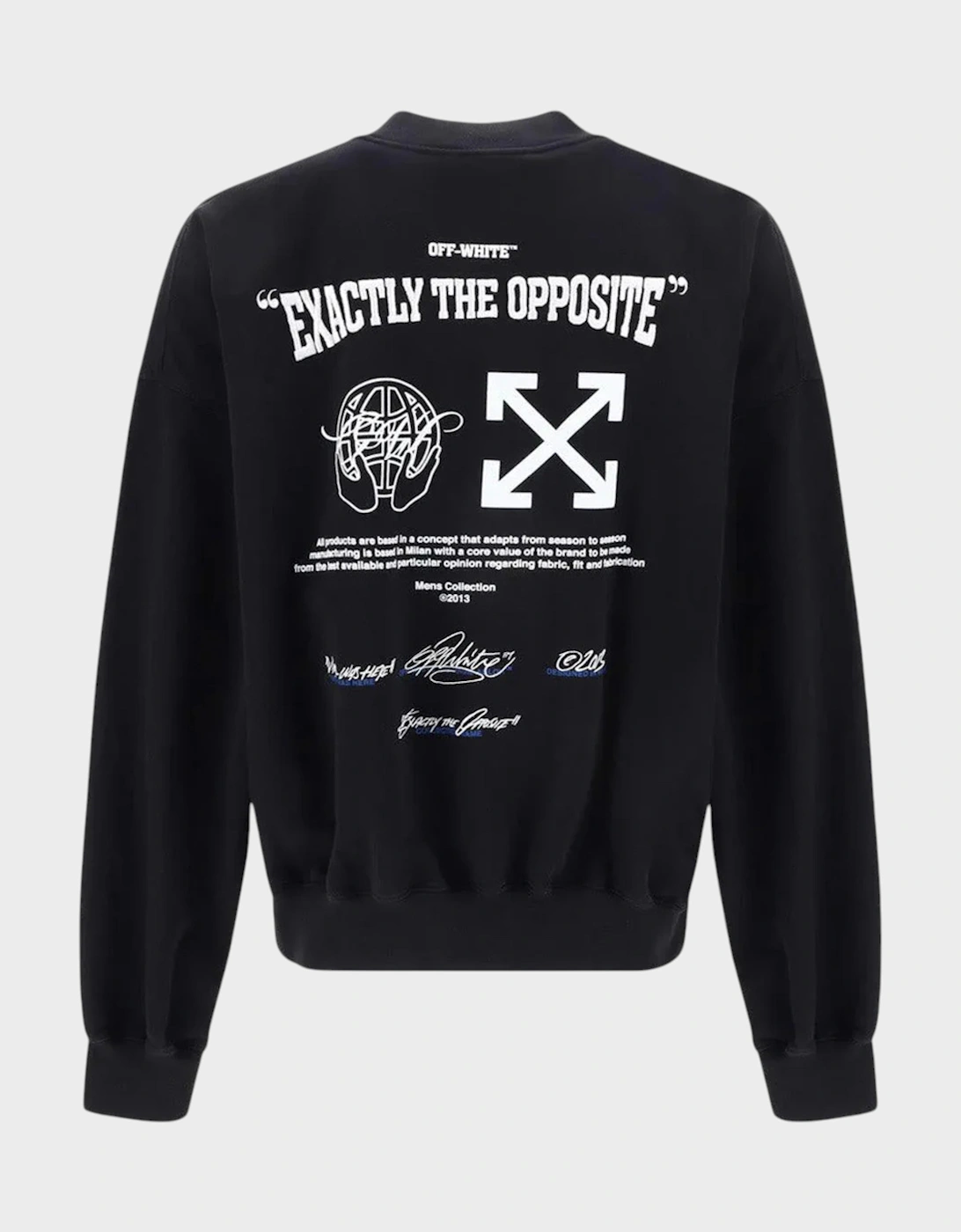 Off-White OFF-WHITE Men's Exact Opp Boxy Crewneck Black