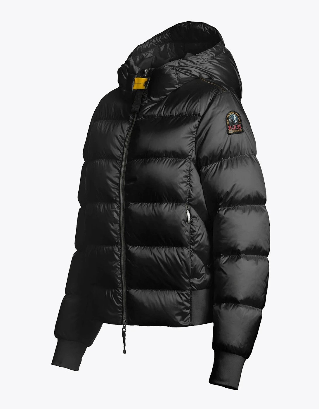 Mariah Womens Hooded Down Bomber - Black 541