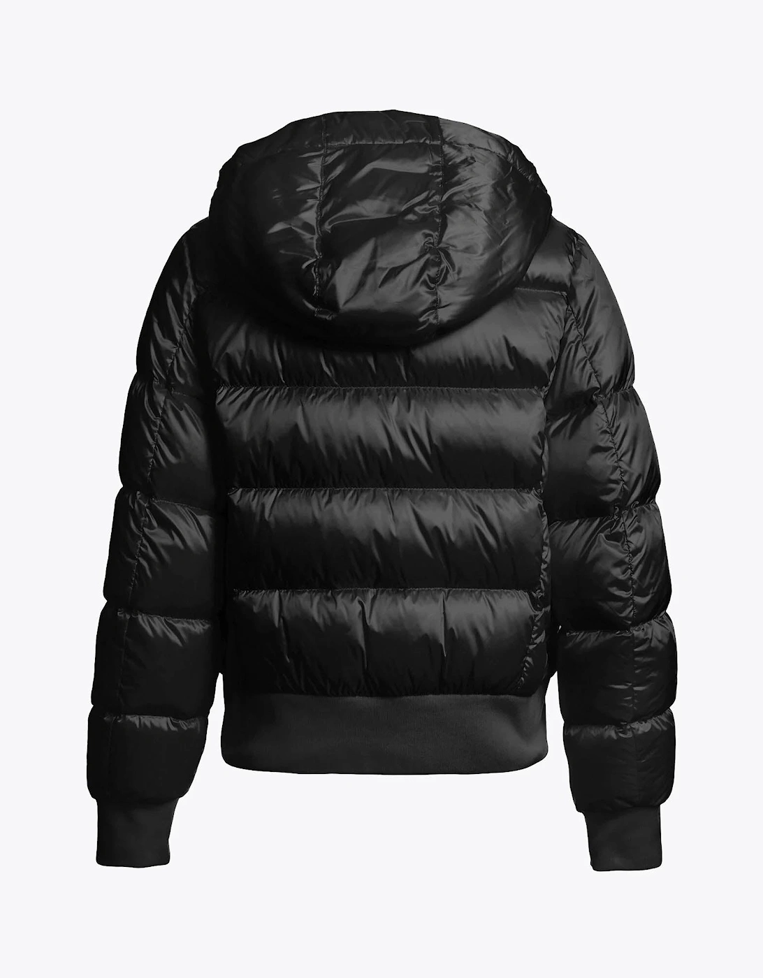 Mariah Womens Hooded Down Bomber - Black 541