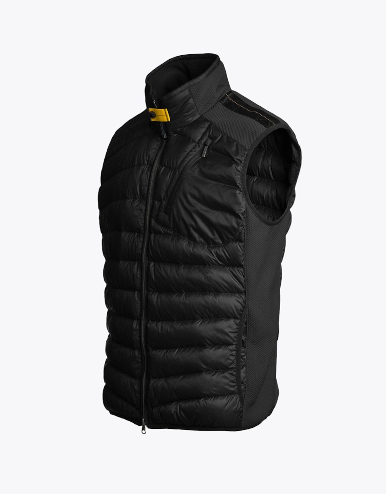 Zavier Mens Fleece/Nylon Gilet - Black 541