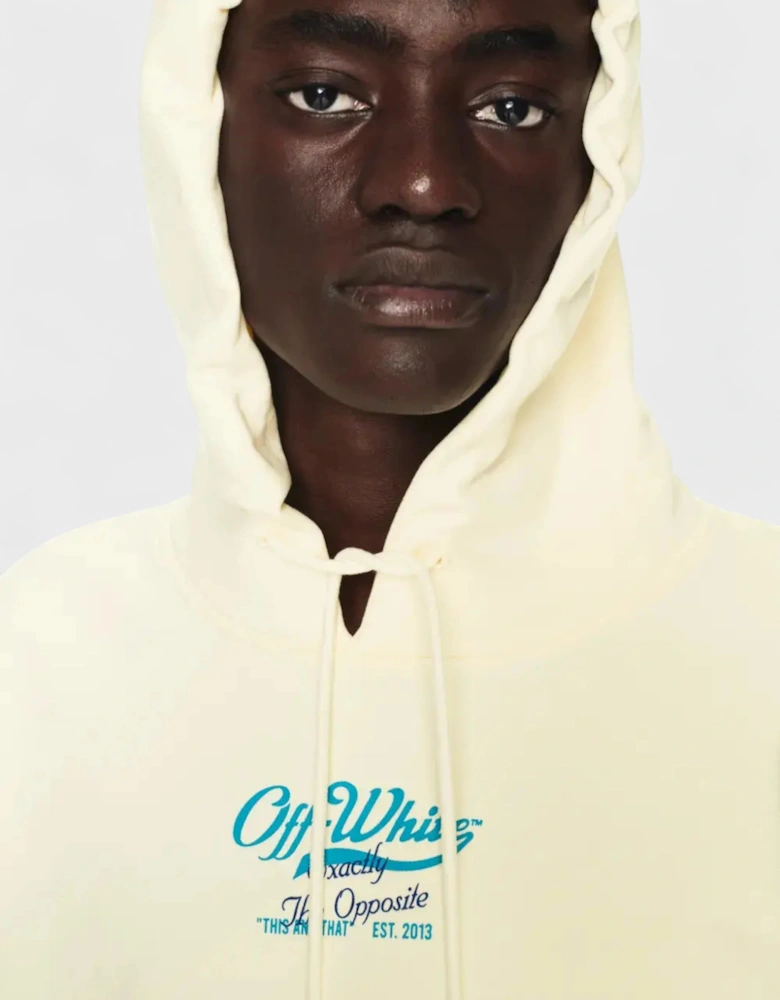 Script Logo Opp Over Skate Hoodie Ivory